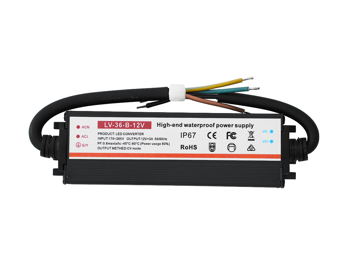 12V Output 45W IP67 Waterproof LED Power Supply