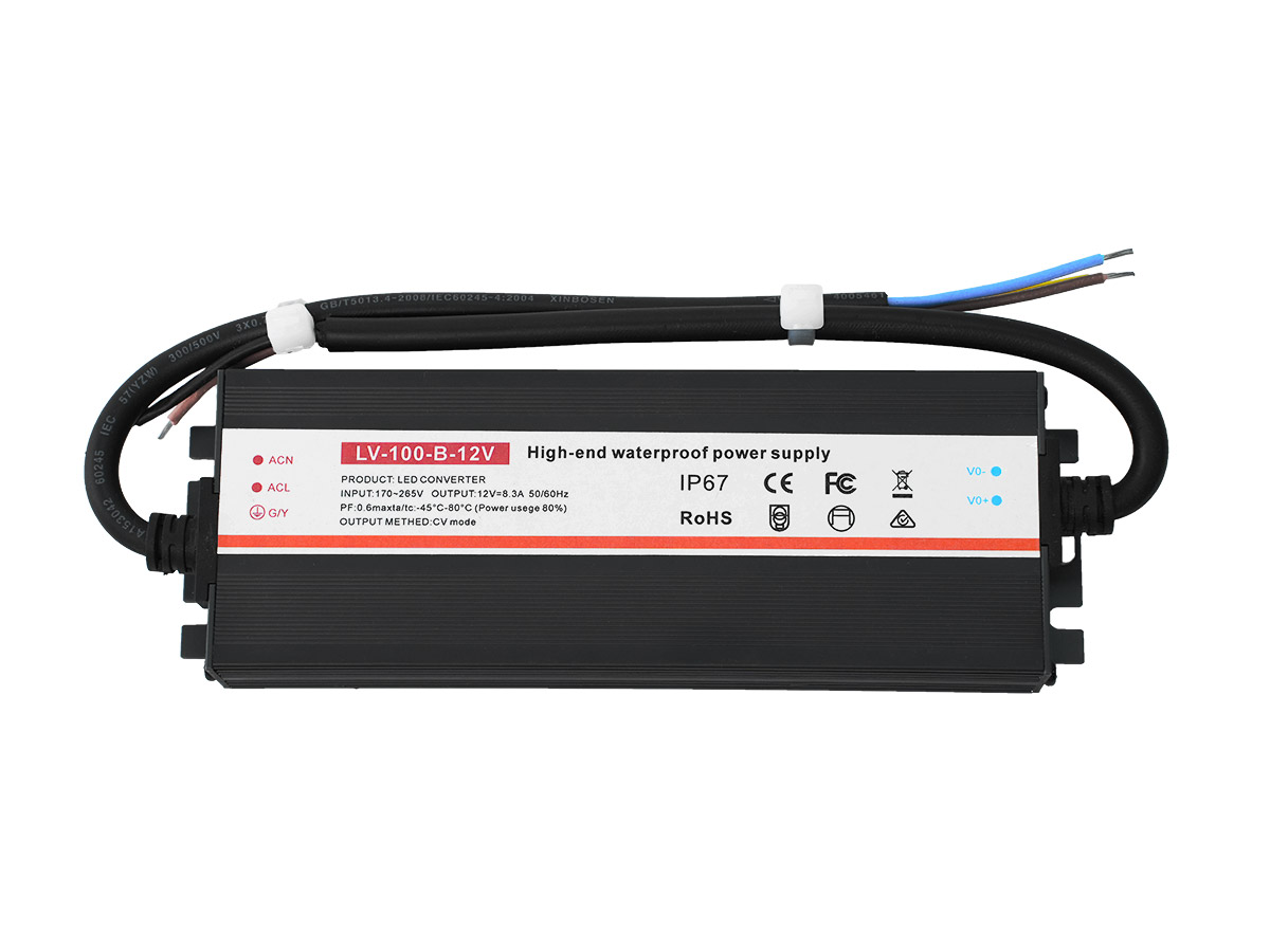100W LED Driver Rainproof Switching Power Supply